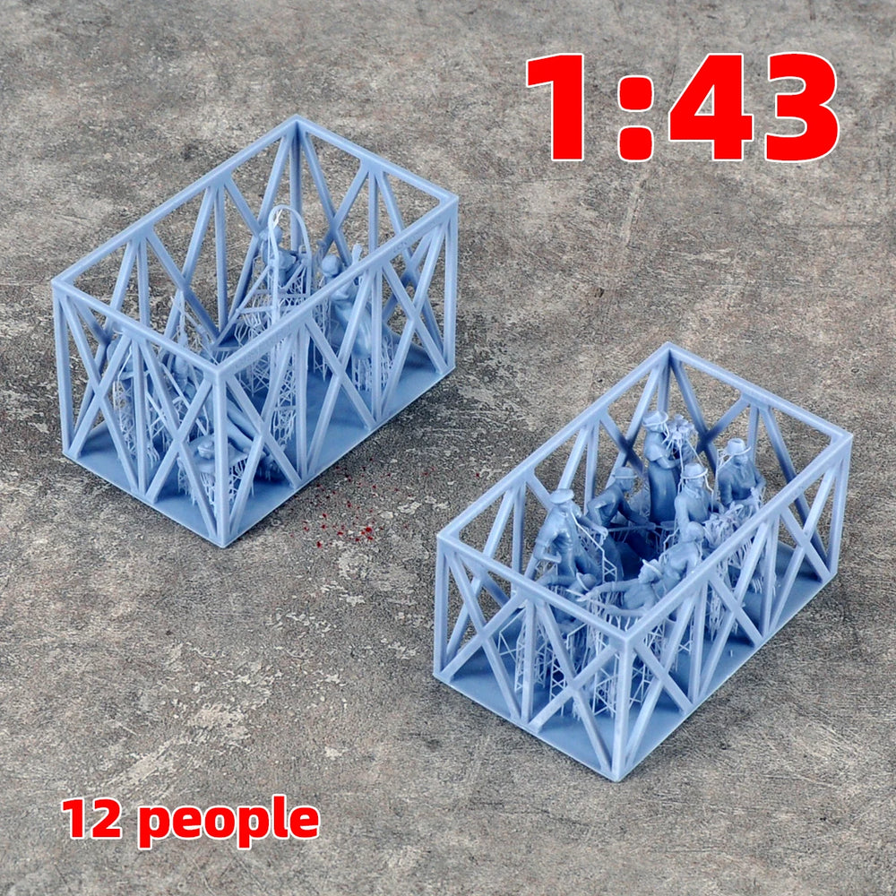 1/35 Civilian Workers & Gardeners, 25 Figures, Resin Model Figure Kit, Historical Theme, Unassembled and Unpainted