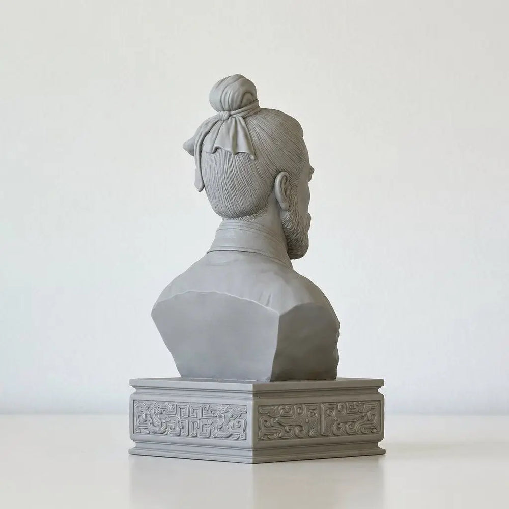 120mm Ancient Zou Yan Philosopher, Resin Model Bust Kit, Unassembled and Unpainted