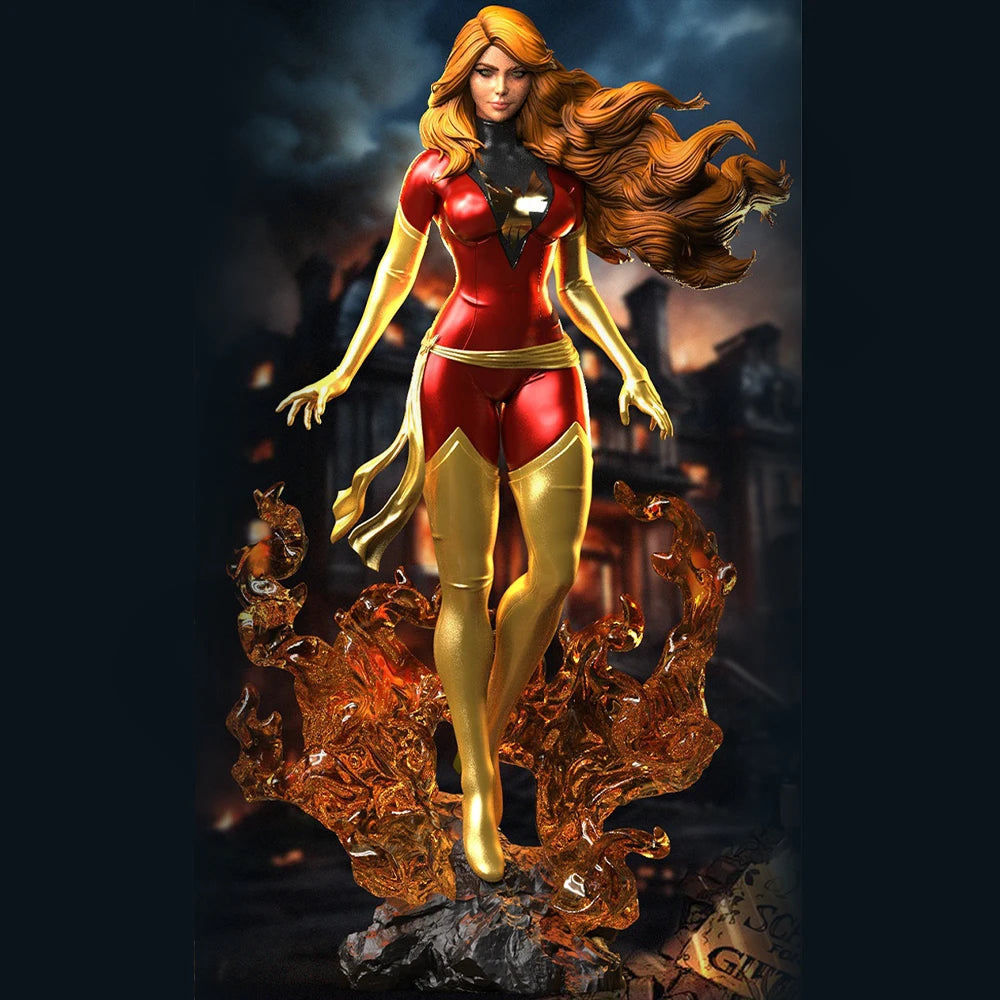 1/24 Fantasy Phoenix Woman, Resin Model Figure Kit, Unassembled and Unpainted