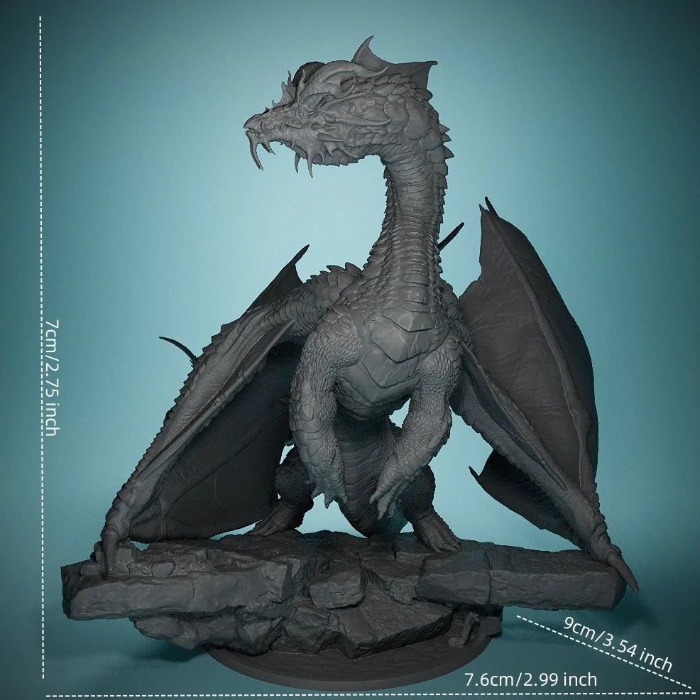 Assorted Fantasy Dragons, Resin Model Creature Kit, Fantasy Theme, Unassembled and Unpainted