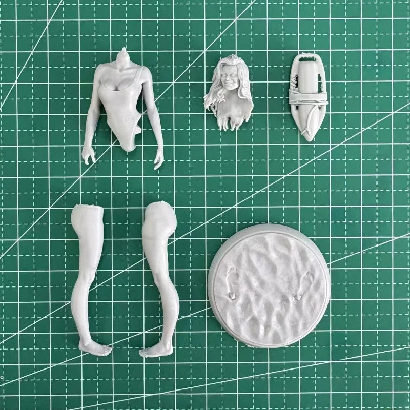 1/24 Beach Lifeguard, Resin Model Figure Kit, Unassembled and Unpainted