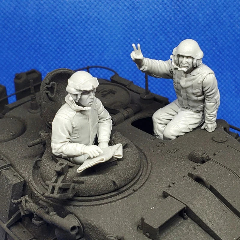 1/35 Modern Israeli Tank Crew, 4 Figures, Resin Model Figure Kit, Unassembled and Unpainted