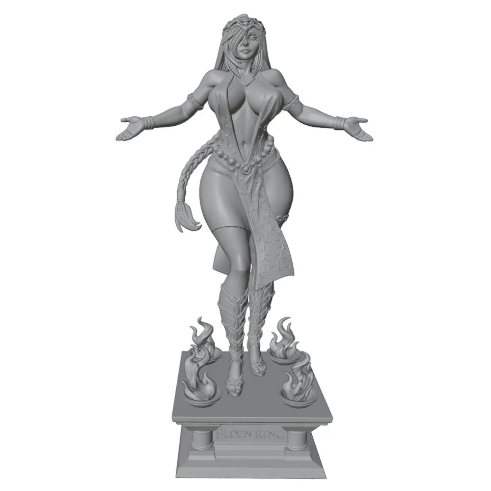 1/24 Pin-Up with Mythological Base, Resin Model Figure Kit, Unassembled and Unpainted