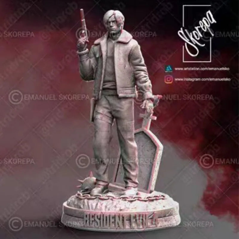 1/24 Modern Bearded Tactical Operator, Resin Model Figure Kit, Unassembled and Unpainted