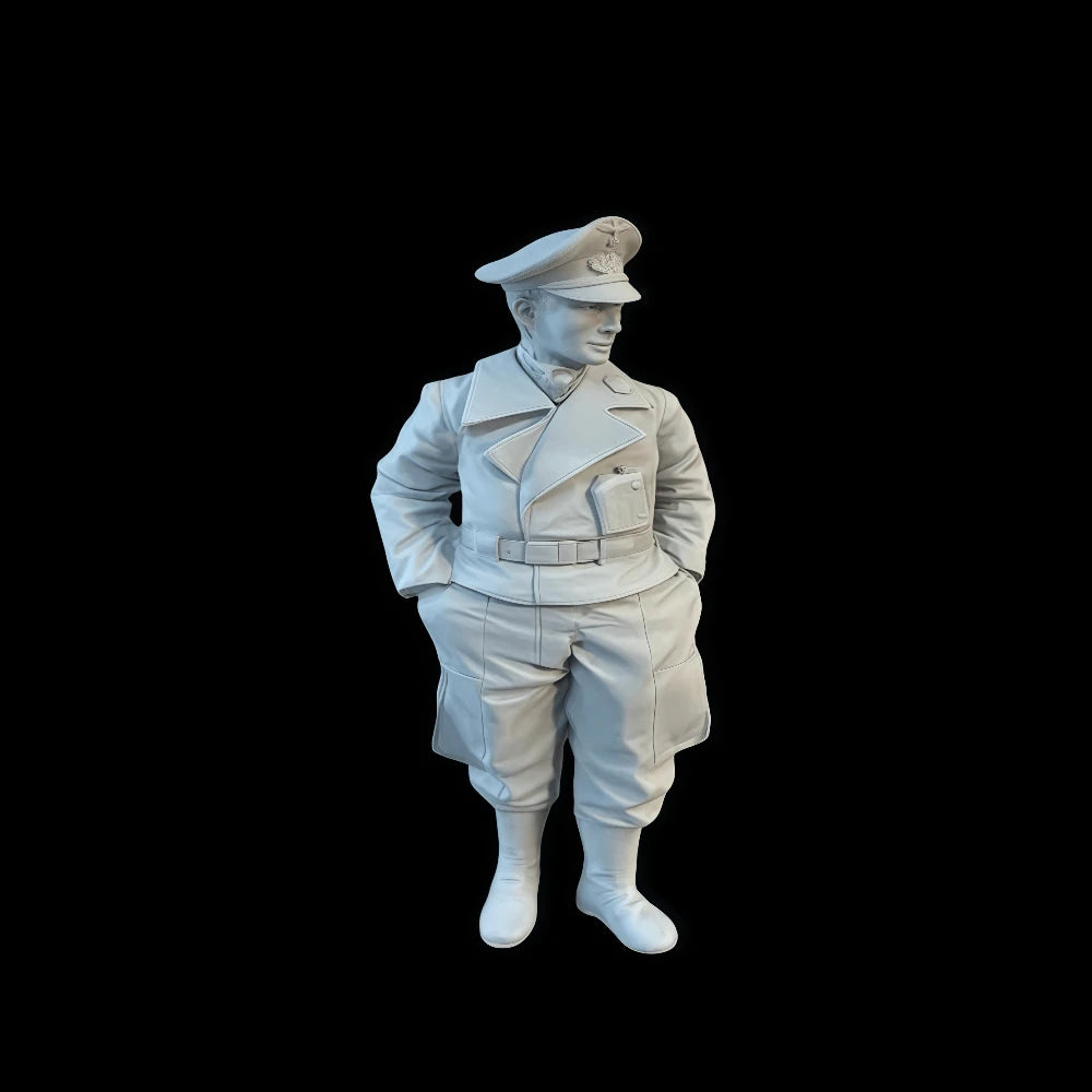 1/20 WWII Officer, Resin Model Figure Kit, Unassembled and Unpainted