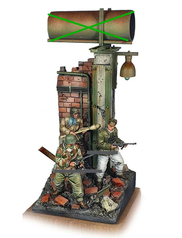 1/35 WWI Trench Combat, 5 Figures, Resin Model Diorama Kit, Unassembled and Unpainted