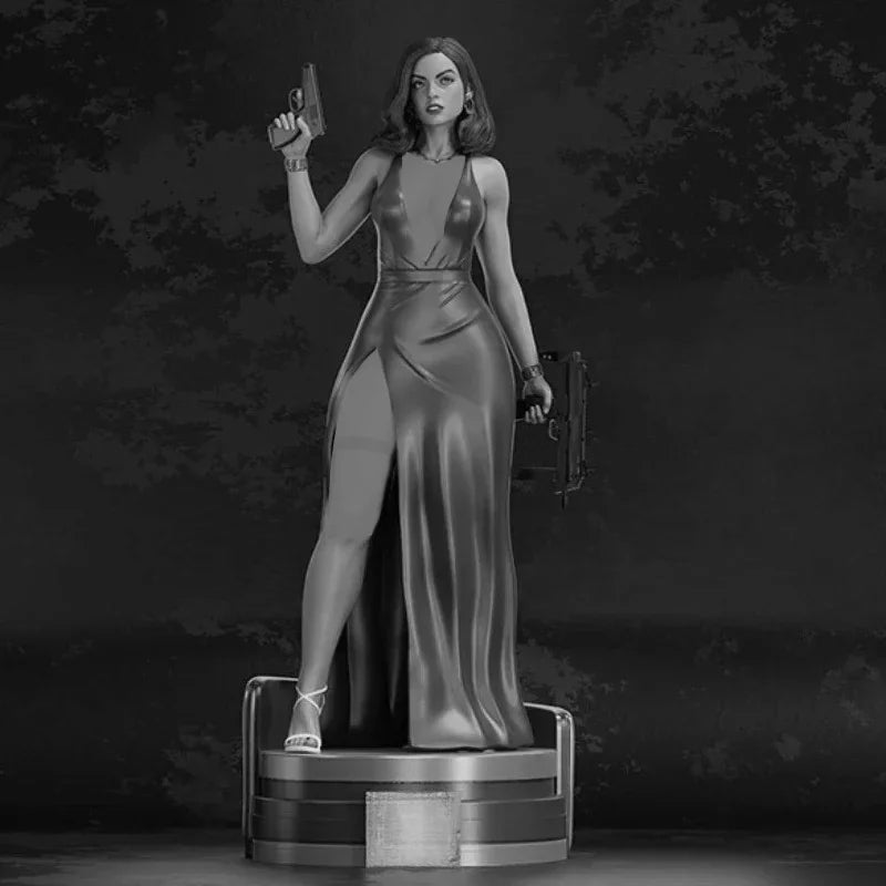 1/24 Agent 007 Bond Girl, Resin Model Figure Kit, Unassembled and Unpainted
