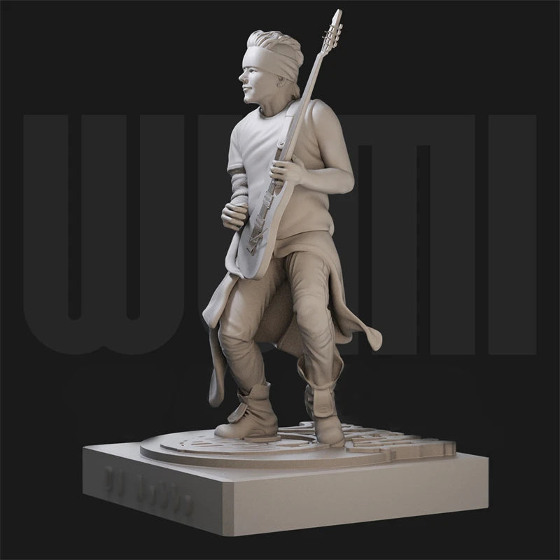 1/18 Rock Singer Musician, 6 Figures, Resin Model Figure Kit, Historical Theme, Unassembled and Unpainted