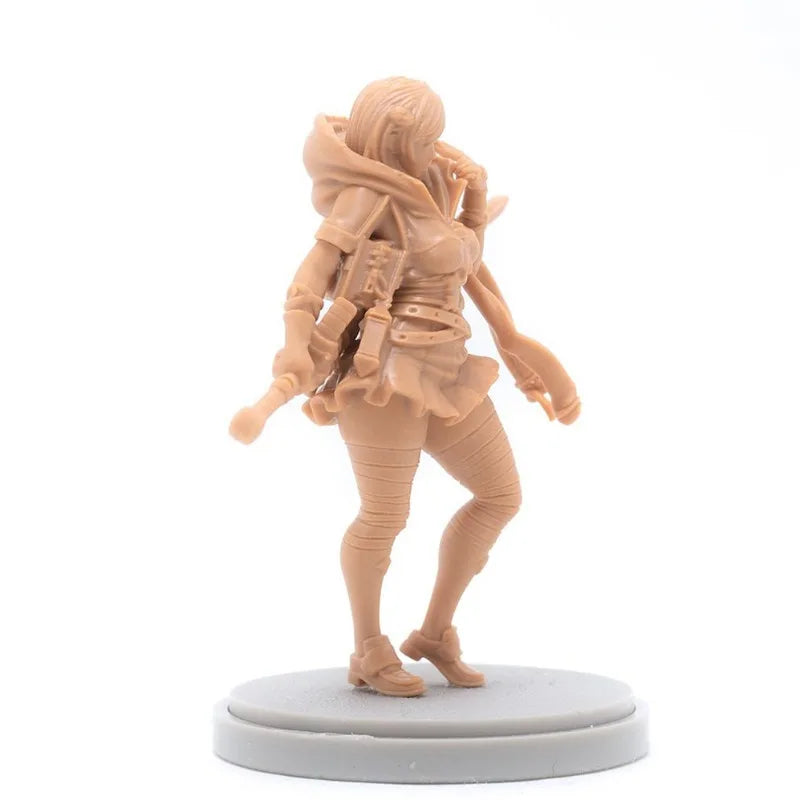 30mm Female Archer, Resin Model Figure Kit, Anime Theme, Unassembled and Unpainted