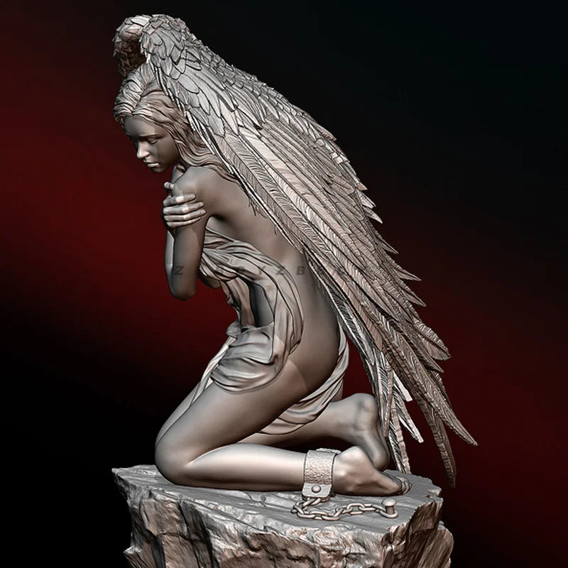 1/24 Angel Girl, Resin Model Figure Kit, Fantasy Theme, Unassembled and Unpainted