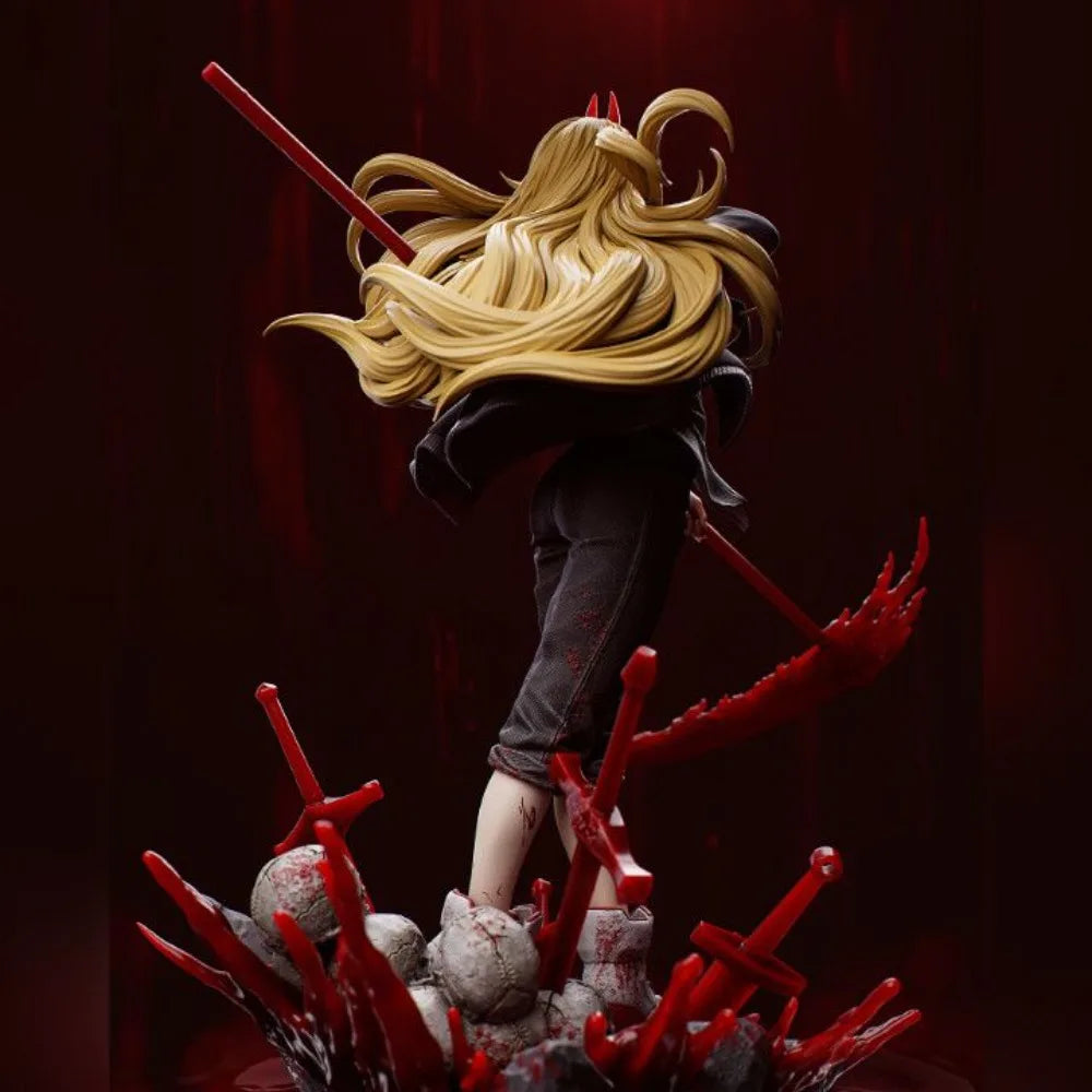 Blood Demon Female with Red Horns, Resin Model Figure Kit, Fantasy Theme, Unassembled and Unpainted