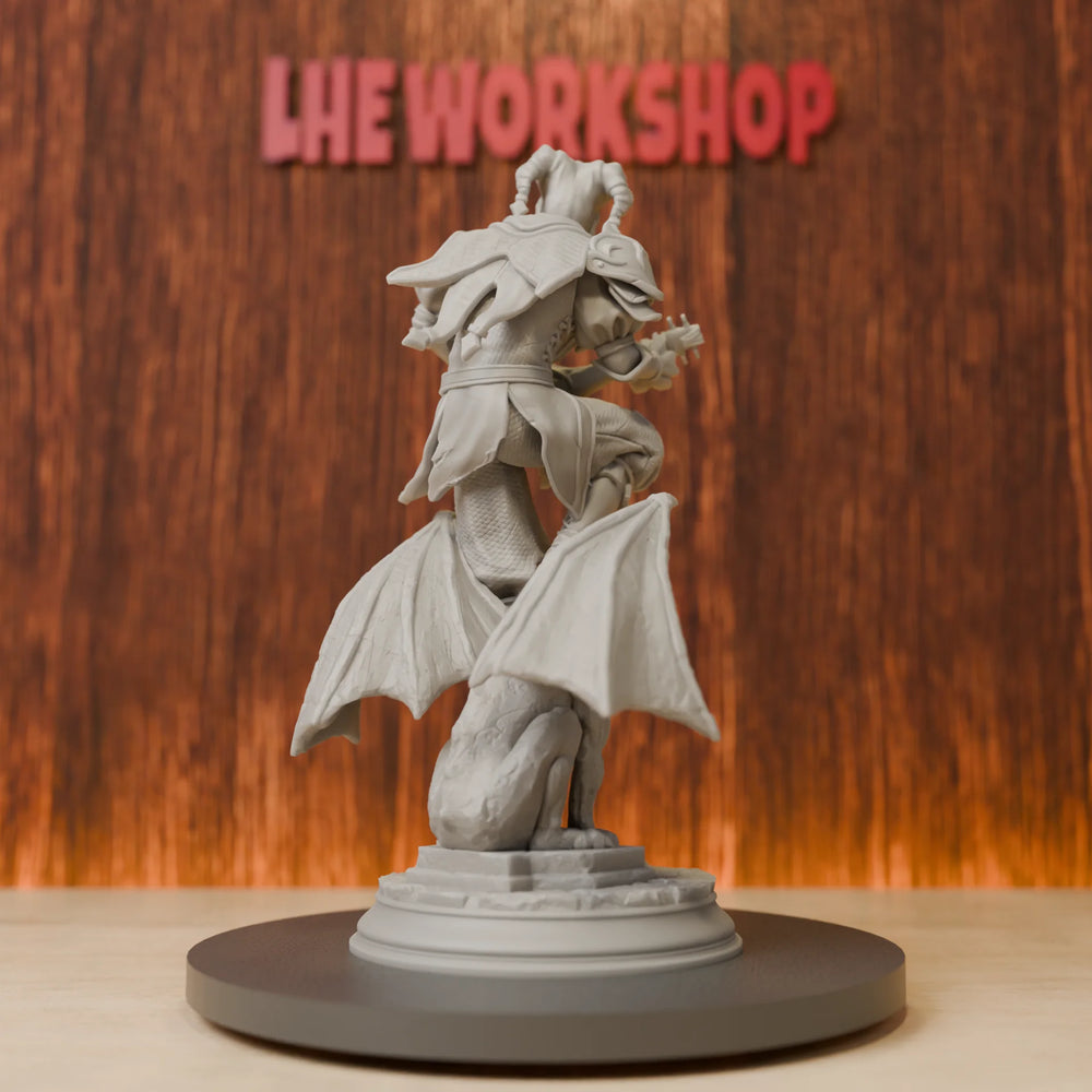 28mm Evil Jester Bard, Resin Model Figure Kit, Fantasy Theme, Unassembled and Unpainted