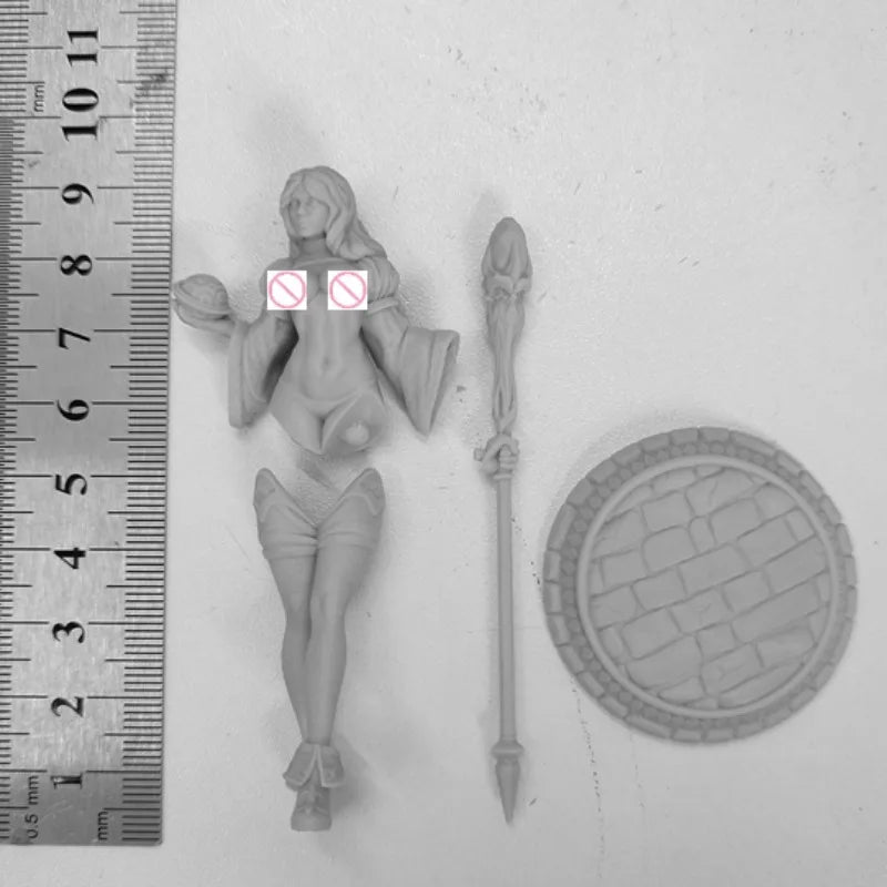 1/24 Priestess Morgana, Resin Model Figure Kit, Fantasy Theme, Unassembled and Unpainted
