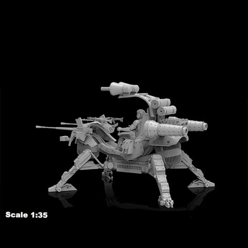 1/35 Walker Mecha, Resin Model Vehicle Kit, Sci-Fi Theme, Unassembled and Unpainted