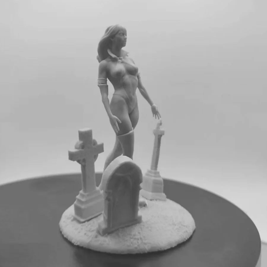 1/24 Medieval Ghost Queen, Resin Model Diorama Kit, Unassembled and Unpainted