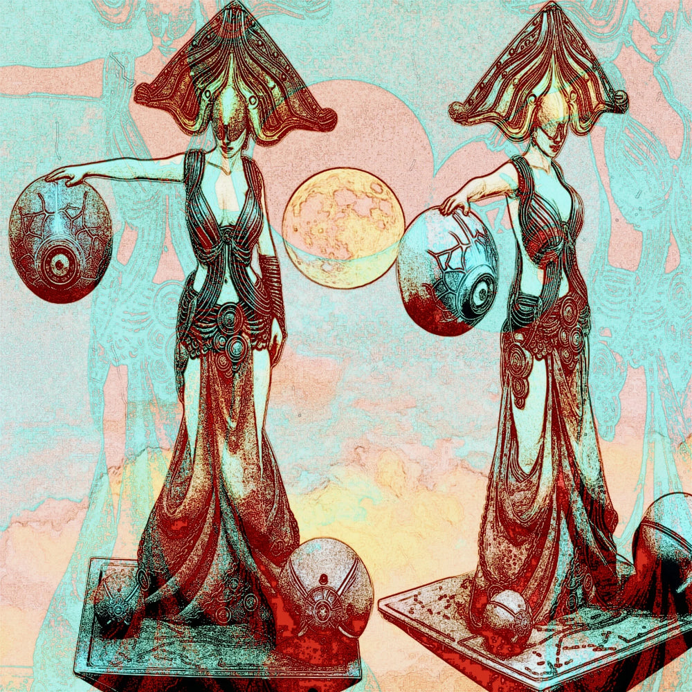 1/24 Sorceress Time Controller, Resin Model Figure Kit, Fantasy Theme, Unassembled and Unpainted