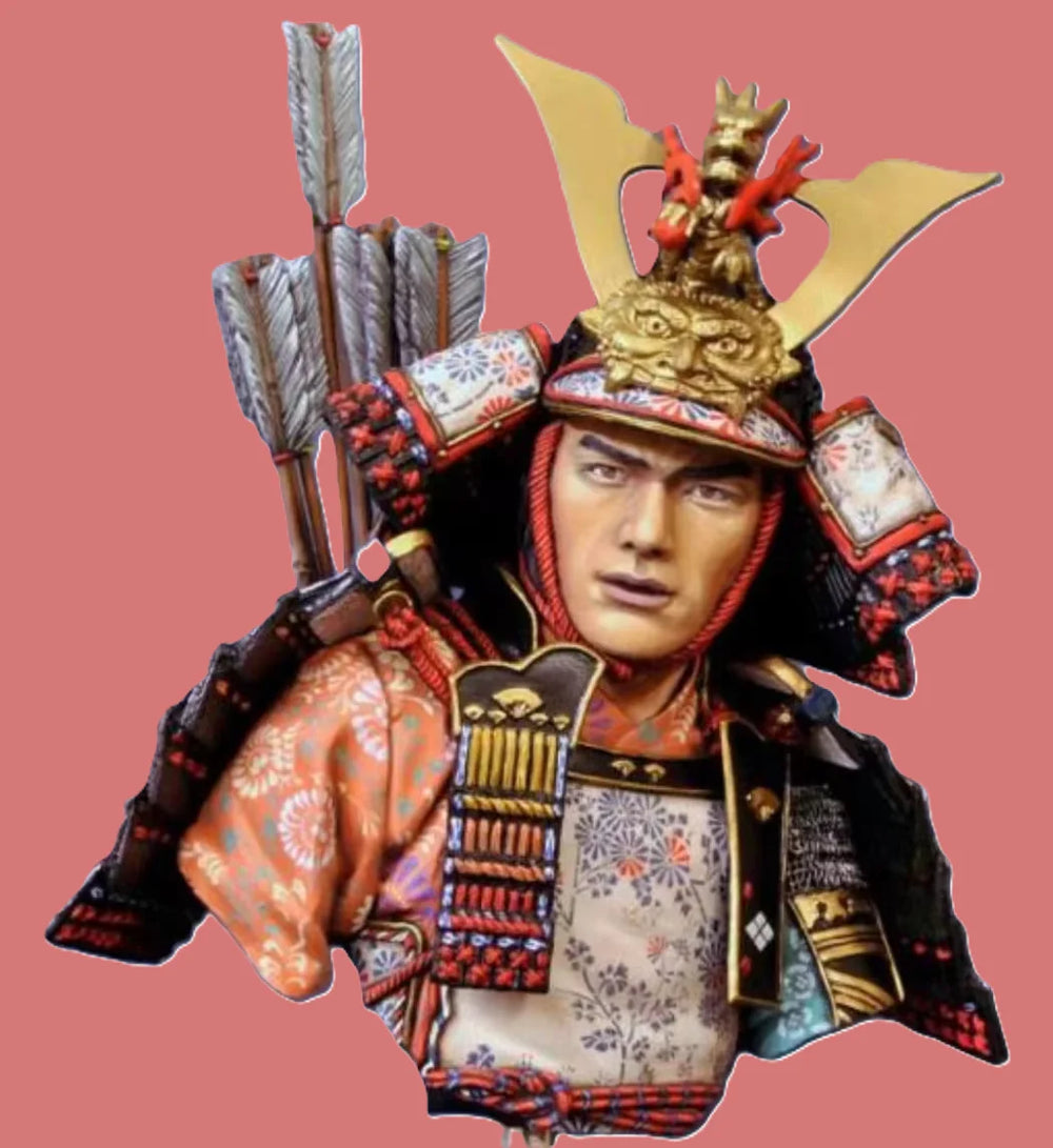 1/10 Samurai Warrior, Resin Model Figure Kit, Fantasy Theme, Unassembled and Unpainted