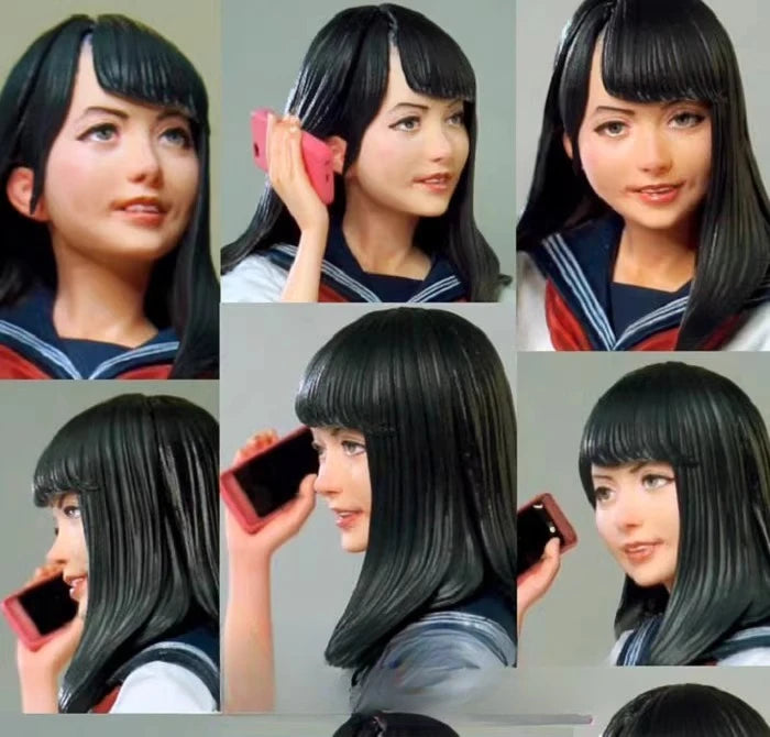 1/12 Sailor Girl, Resin Model Figure Kit, Anime Theme, Unassembled and Unpainted