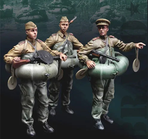 1/35 Cold War Infantrymen, 6 Figures, Resin Model Figure Kit, Unassembled and Unpainted