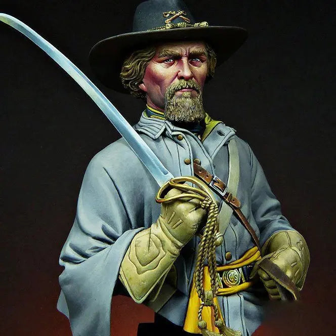 1/10 American Civil War Soldier, Resin Model Bust Kit, Unassembled and Unpainted