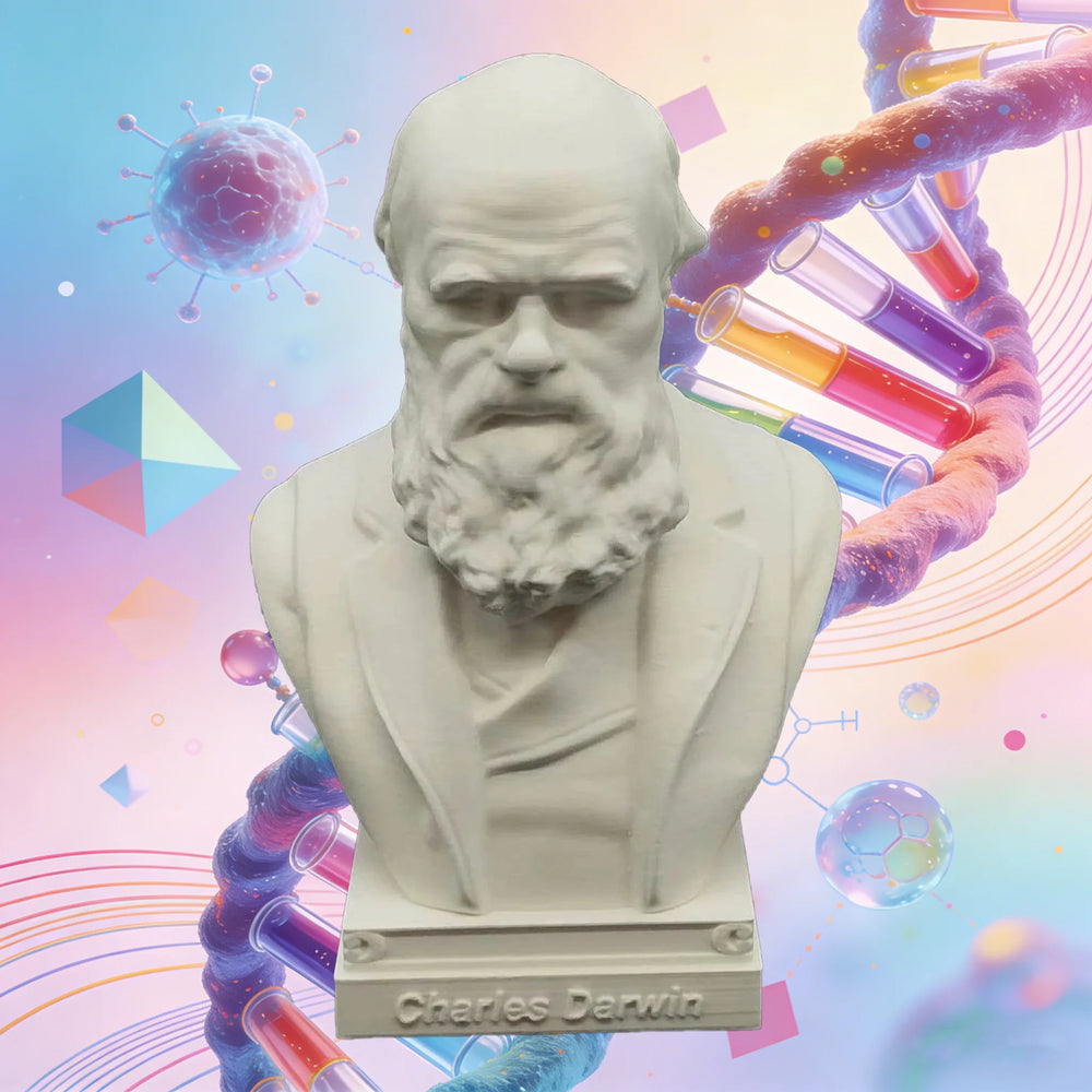 Historical Famous Scientists, 5 Figures, Resin Model Bust Kit, Historical Theme, Unassembled and Unpainted