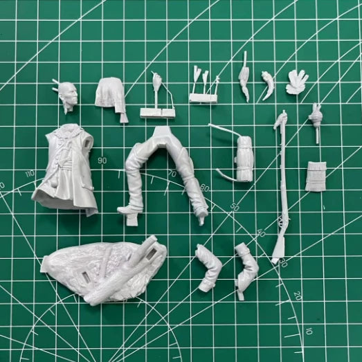 1/24 Ancient Iroquois Warrior, Resin Model Figure Kit, Unassembled and Unpainted