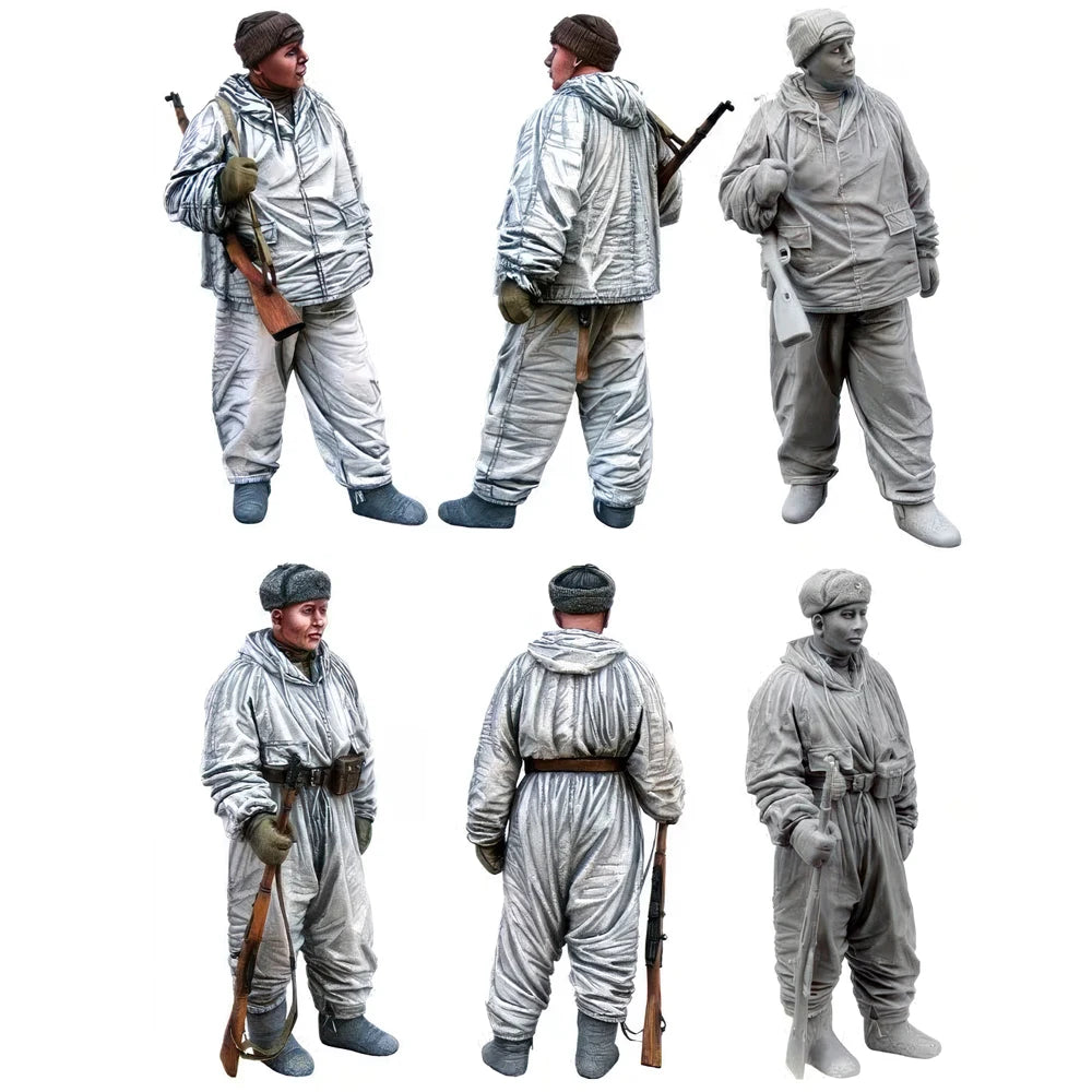 1/35 Cold War Soviet Scouts, 6 Figures, Resin Model Figure Kit, Unassembled and Unpainted