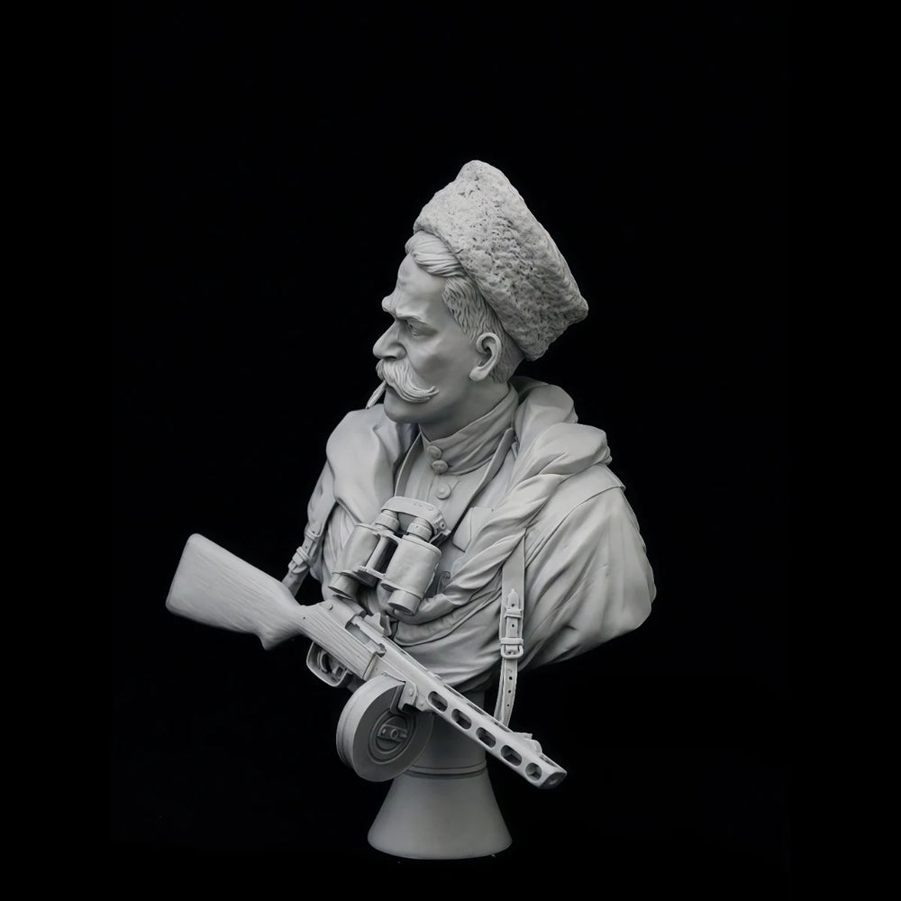 1/10 Cold War Soviet Scout, 2 Figures, Resin Model Bust Kit, Unassembled and Unpainted