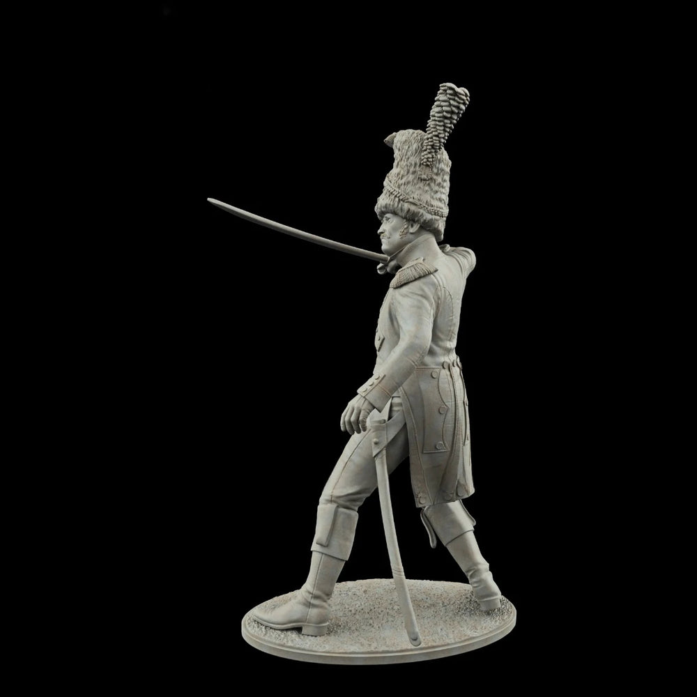 75mm Napoleonic French Line Infantry Officer, Resin Model Figure Kit, Unassembled and Unpainted