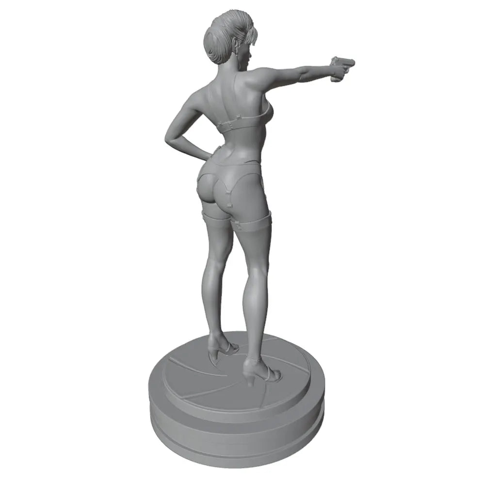 75mm Pinup, Resin Model Figure Kit, Unassembled and Unpainted