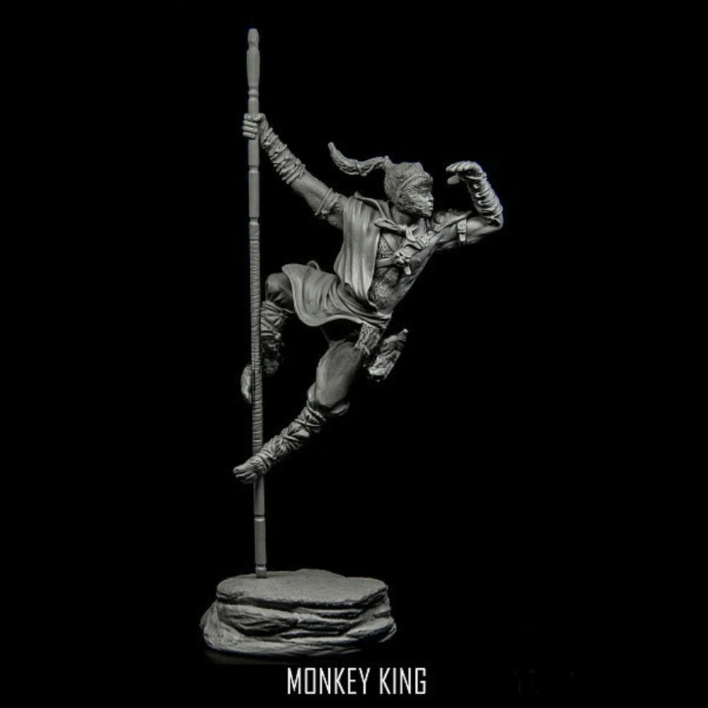 75mm Monkey King, Resin Model Figure Kit, Mythology Theme, Unassembled and Unpainted