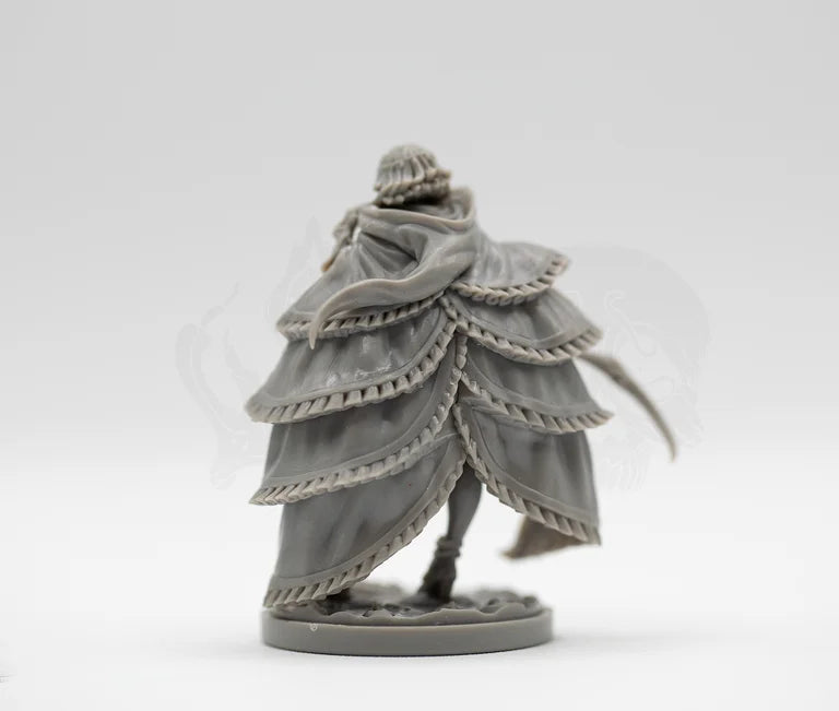 Dark Fantasy Warrior in Ornate Robes, Resin Model Figure Kit, Fantasy Theme, Unassembled and Unpainted