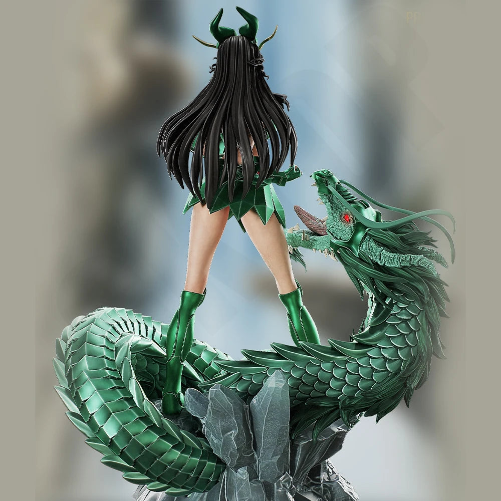 1/24 Azure Dragon Warrior, Resin Model Figure Kit, Fantasy Theme, Unassembled and Unpainted