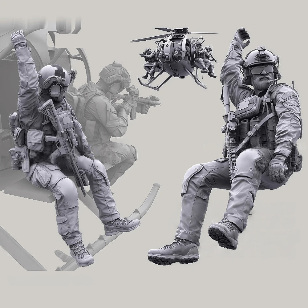 1/35 Modern US Navy SEAL, 2 Figures, Resin Model Figure Kit, Unassembled and Unpainted