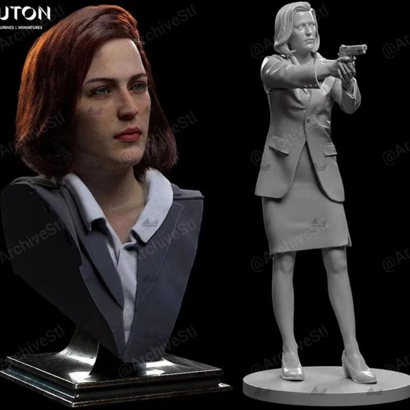 75mm X-Files Dana Scully, Resin Model Figure Kit, Unassembled and Unpainted