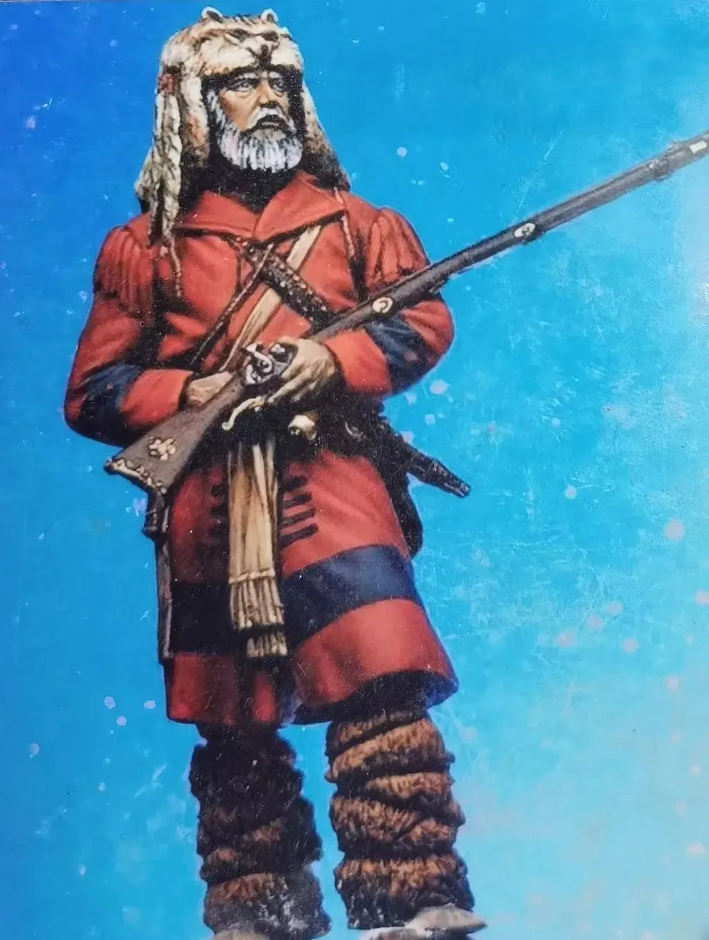 1/32 American Frontier Soldier, Resin Model Figure Kit, Military Theme, Unassembled and Unpainted