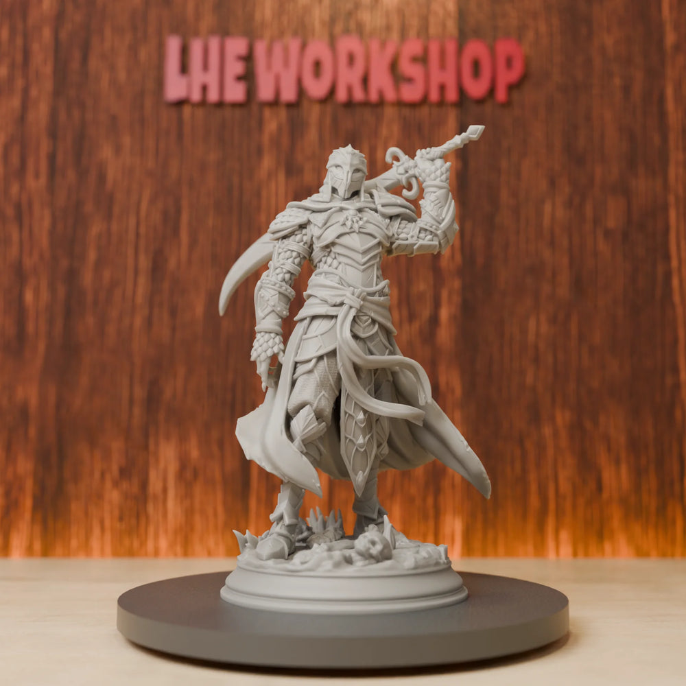 28mm Scimitar Warrior, Resin Model Figure Kit, Fantasy Theme, Unassembled and Unpainted
