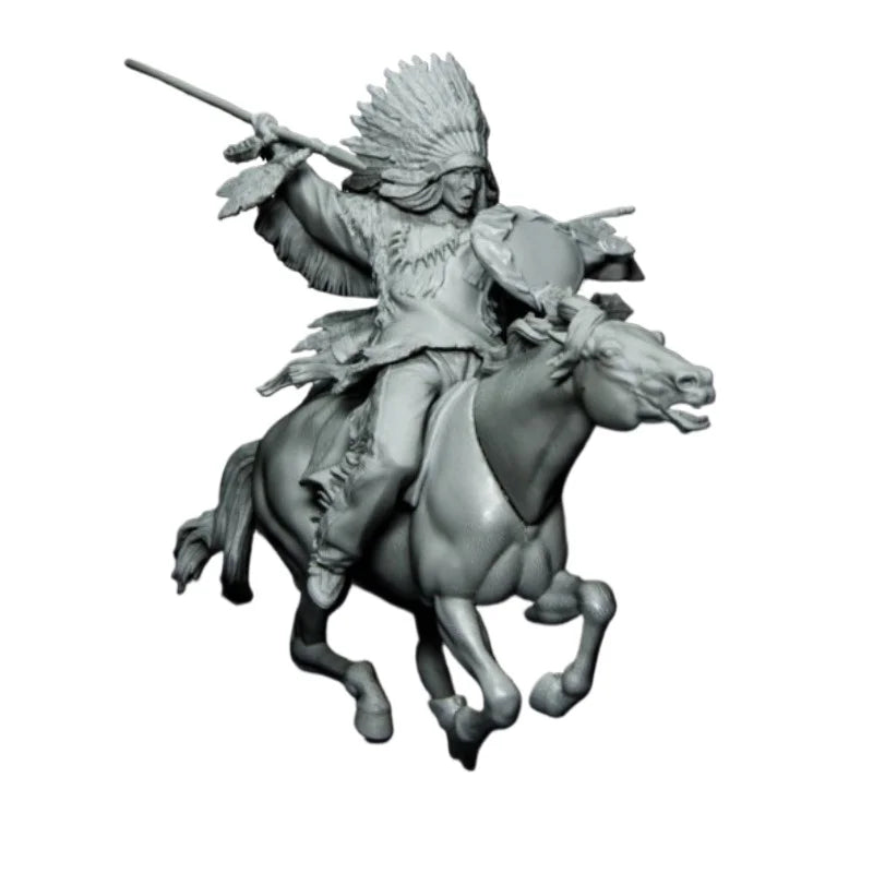 1/24 American Civil War Sioux Cavalry, Resin Model Figure Kit, Unassembled and Unpainted