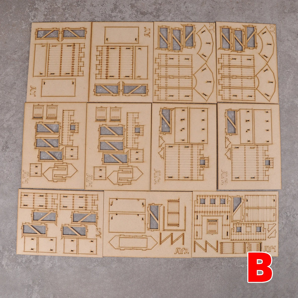 1/72 Napoleonic Fortification, 2 Figures, Resin Model Diorama Kit, Unassembled and Unpainted