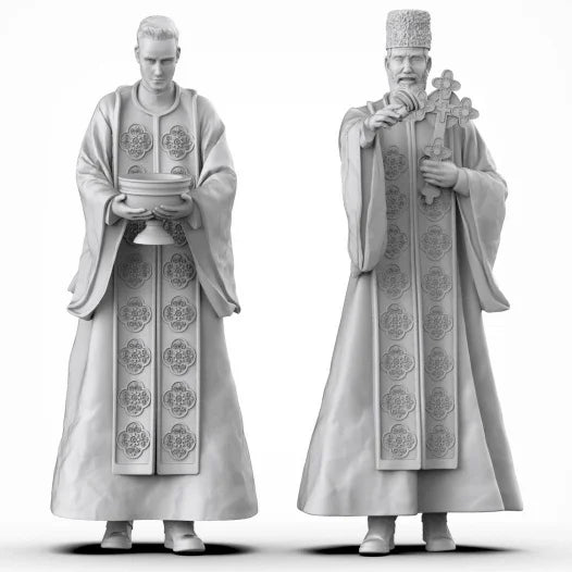 1/35 Russian Orthodox Priest, Resin Model Figure Kit, Mythology Theme, Unassembled and Unpainted