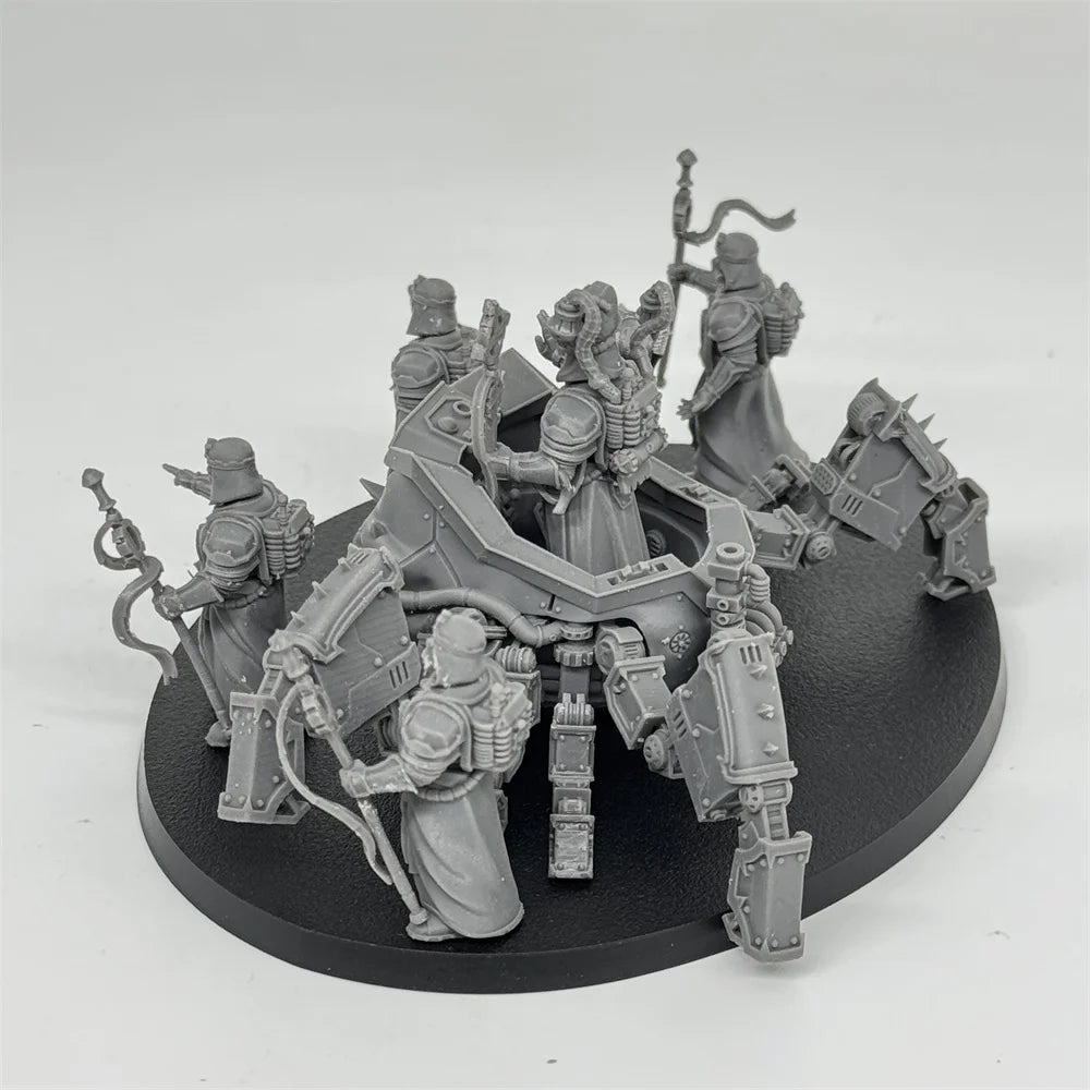 28mm Scavenger Lectern Walkers, 11 Figures, Resin Model Figure Kit, Sci-Fi Theme, Unassembled and Unpainted