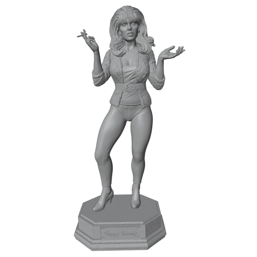1/24 Female in Patterned Jacket Expressive Pose, Resin Model Figure Kit, Anime Theme, Unassembled and Unpainted