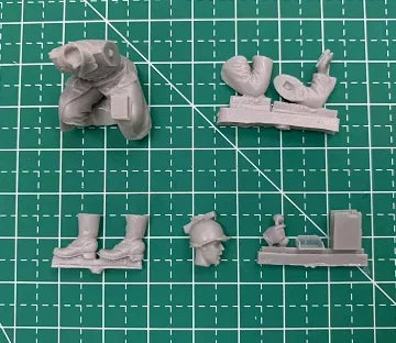 1/35 WWI US Infantryman in Firing Position, Resin Model Figure Kit, Unassembled and Unpainted