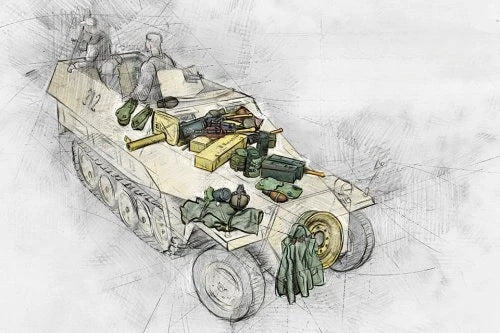 1/35 WWII German Soldiers & Transport, 12 Figures, Resin Model Figure Kit, Unassembled and Unpainted
