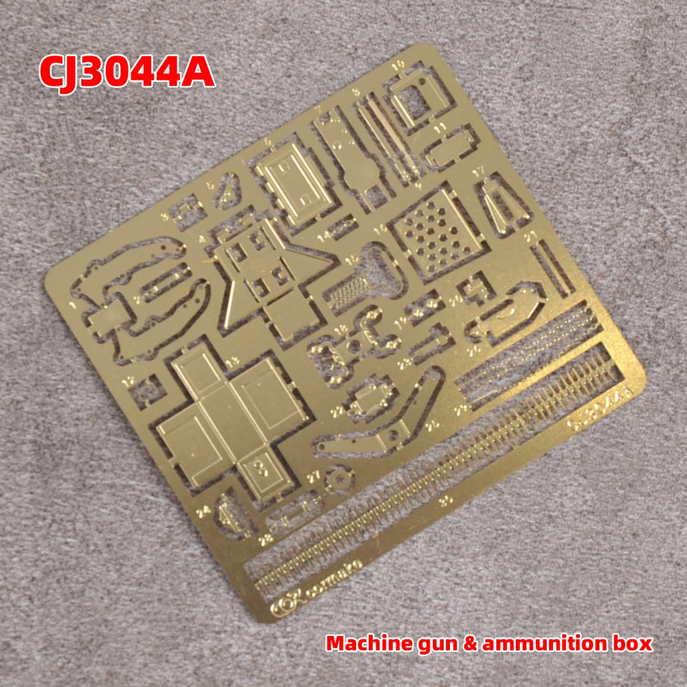 1/35 Modern American M2 Browning Machine Gun & Ammo Box, Resin Model Accessory Kit, Unpainted
