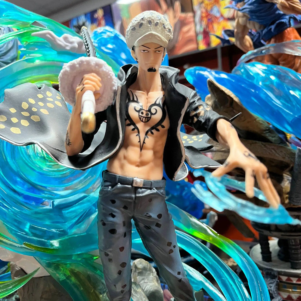 Character with Energy Effects, Resin Model Figure Kit, Anime Theme, Unassembled and Unpainted