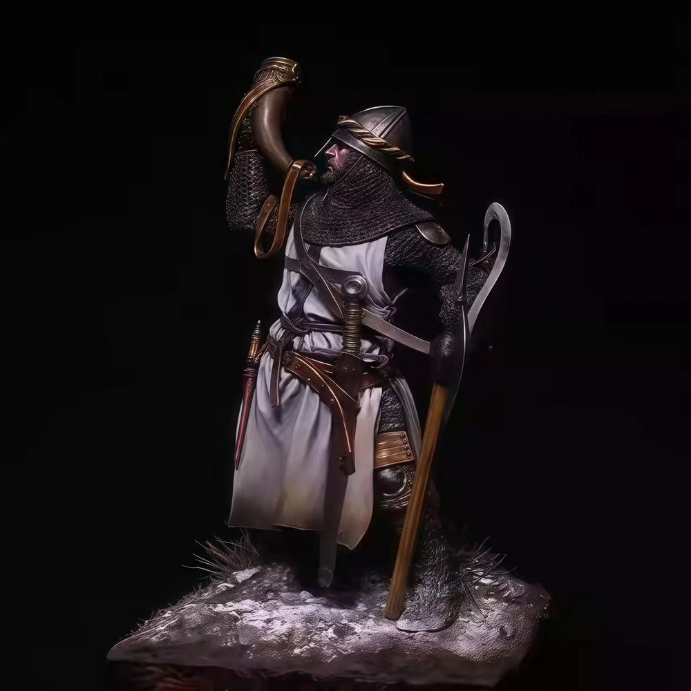 1/24 Victory Horn Warrior, Resin Model Figure Kit, Fantasy Theme, Unassembled and Unpainted