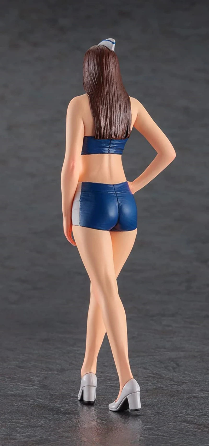 1/12 Contemporary Pin-up in Blue Metallic Athletic Set, Resin Model Figure Kit, Unassembled and Unpainted