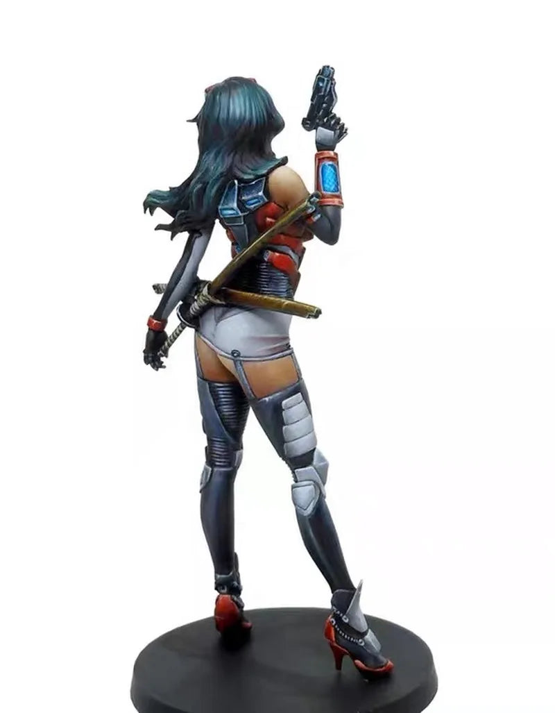 1/20 Female Warrior with Plasma Weapons, Resin Model Figure Kit, Fantasy Theme, Unassembled and Unpainted