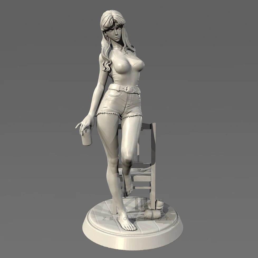 90mm Female Traveler, Resin Model Figure Kit, Unassembled and Unpainted